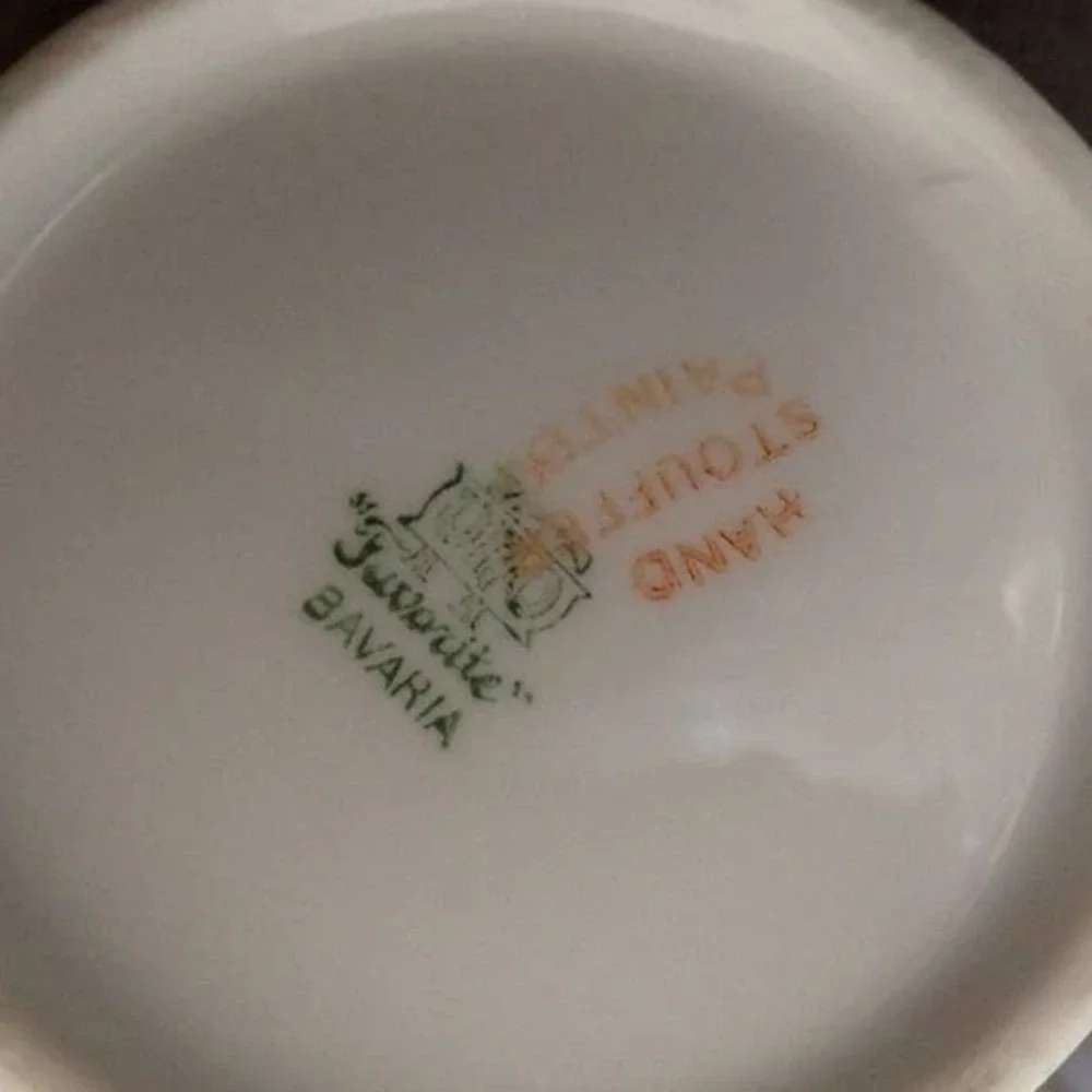 Favorite‎ Bavaria Stouffer C. Hutschenreuther Creamer and Sugar Set Pink Rose